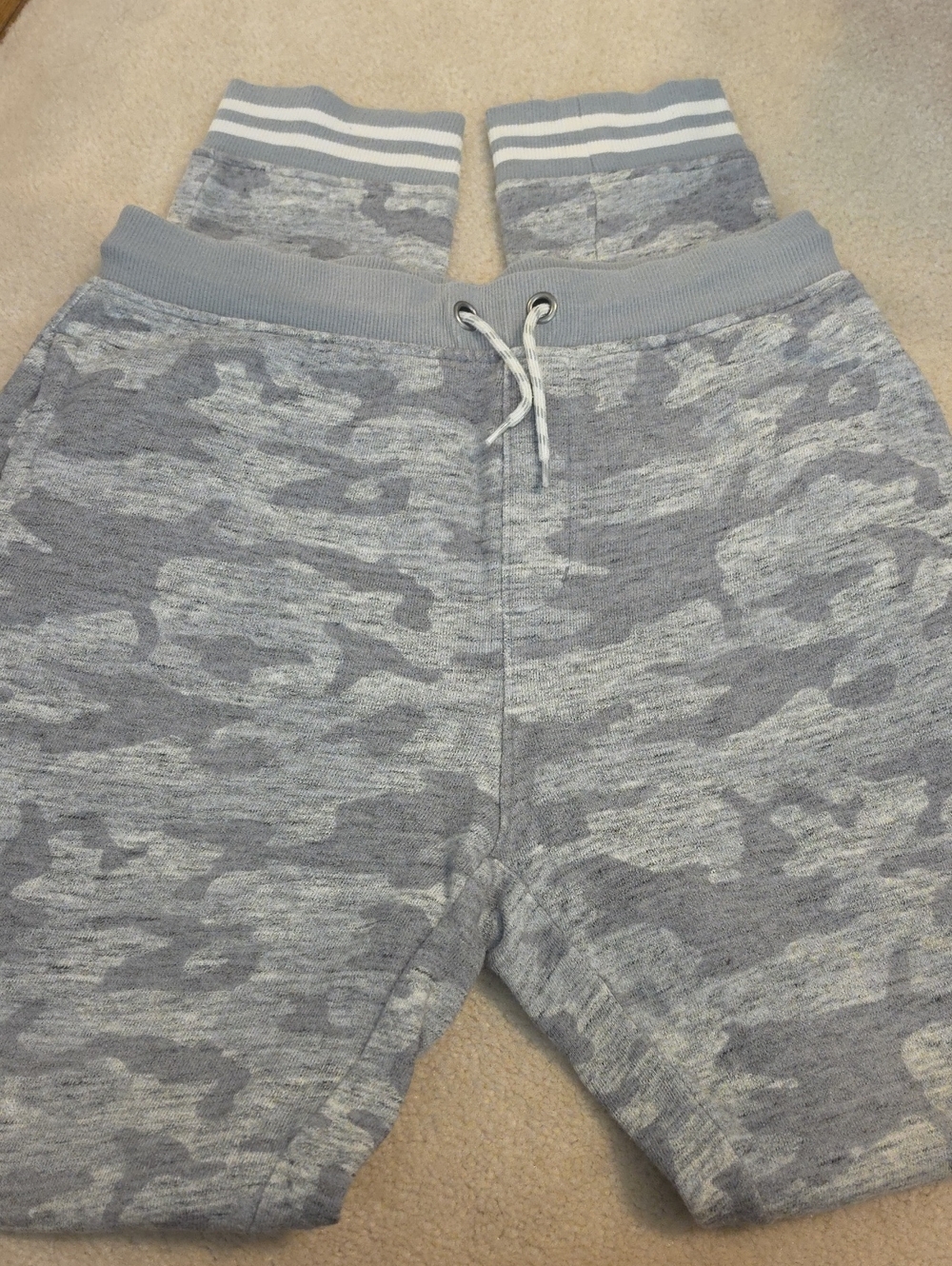 Gymboree Light Gray CAMO Knit SweatPANTS